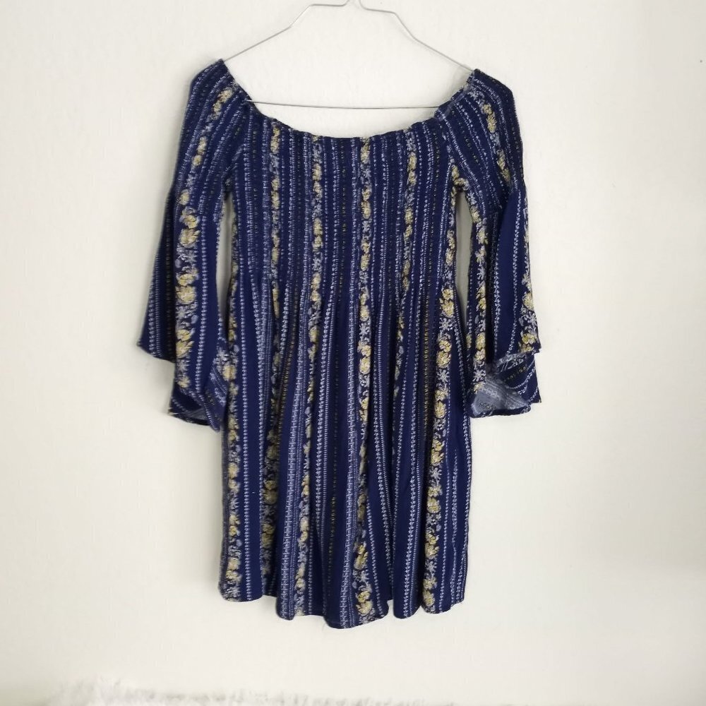 Hyped Unicorn Boho Blouse Top Small floral pleated S